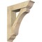Ekena Millwork Legacy Traditional Rough Sawn Bracket w/ Offset Brace, Douglas Fir, 8"W x 32"D x 38"H BKT0806X32X38LEC01RDF - alternate 1